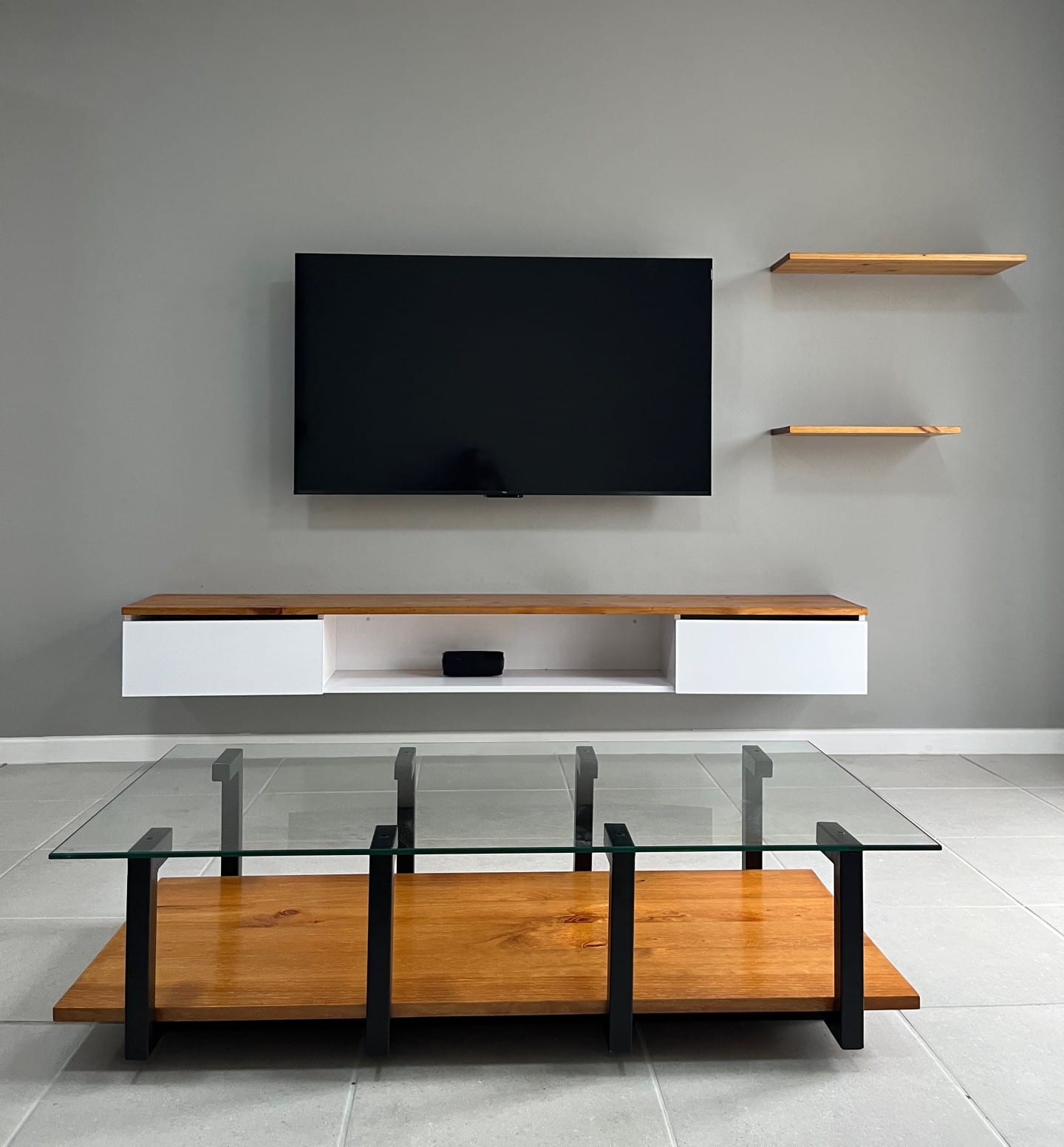 Floating TV Stand and Shelves — photo 2 of 2